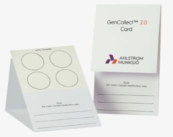 Карта GenSaver 2.0, цельная кровь, хранение более 22 лет, до 5 мкл, 96 мест, с пропиткой защищающей от роста грибов, плесени, бактерий и дрожжей, 100 шт/уп, Ahlstrom (Munktell)