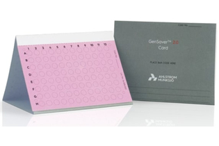 Карта GenSaver Color 2.0, слюна, моча, плазма, клетки буккального эпителия, хранение более 22 лет, до 5 мкл, 96 мест, с пропиткой защищающей от роста грибов, плесени, бактерий и дрожжей, 100 