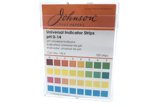 Индикаторная бумага pH 2-9, шаг 0,5, на пластиковой подложке, Johnson