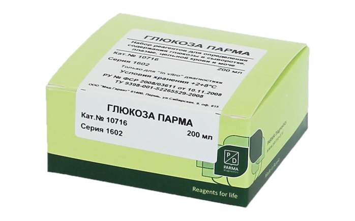 ГЛЮКОЗА (ГЛЮКОЗООКСИДАЗНЫЙ) ПАРМА