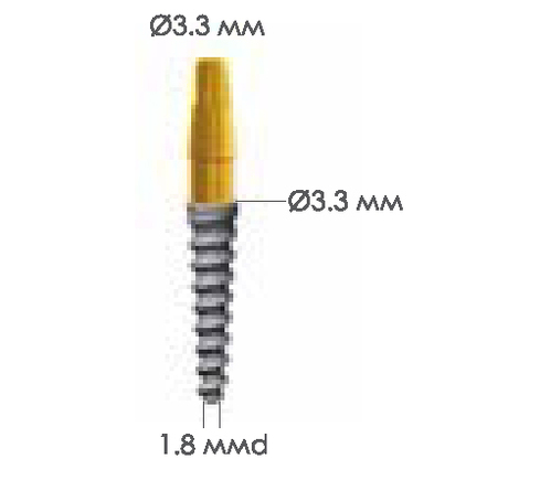 ARRP 3.3 mmd x 10 mml - Тонкий имплантат