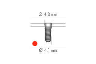 Имплантат Tapered Effect, RN, SLA, D 4.1 мм, L 8 мм, Ti