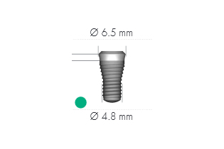 Имплантат Tapered Effect, WN, SLA, D4,8мм, L14мм,Ti
