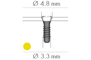 Имплантат Standard Plus, RN, SLA, D 3,3 мм, L 14 мм, Ti
