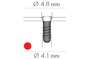 Имплантат Standard Plus, RN, SLA, D 4,1 мм, L 12 мм, Ti