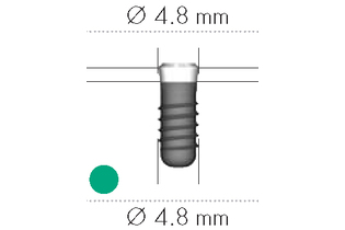 Имплантат Standard Plus, RN, SLA, D4,8мм, L14мм,Ti